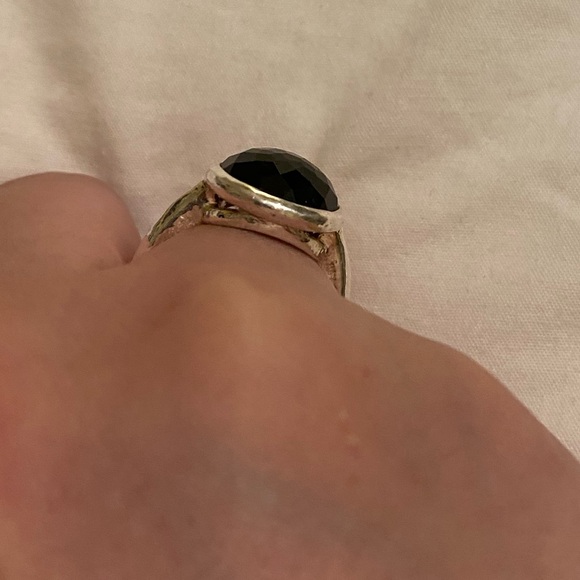 Ippolita Hammered Rock Candy Lollipop Black Onyx Ring - Picture 3 of 8